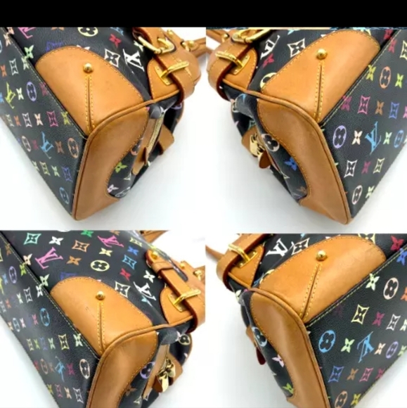 Louis Vuitton Hand Bag Claudia Black Monogram Multicolor CE0142 - Picture 9 of 16